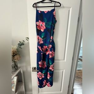 Banana republic floral belted long dress